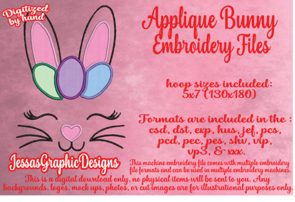 Bunny Face Applique