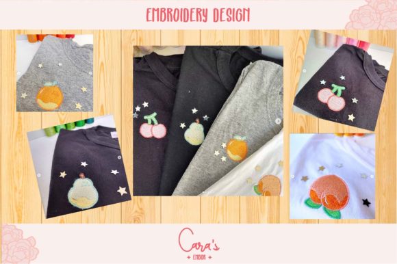 Cute Fruits Embroidery Review