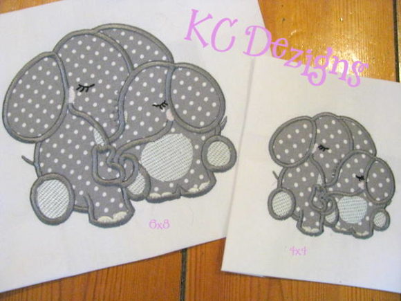 Elephant Love Machine Applique
