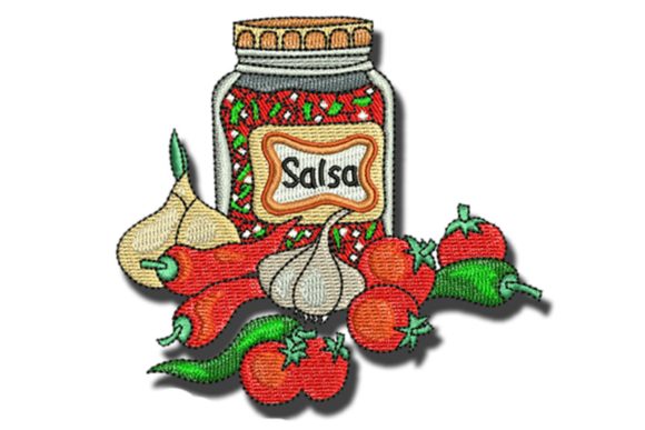 Salsa Embroidery Design