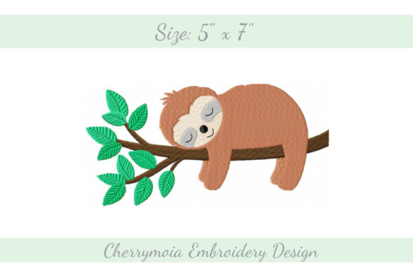 Sleeping Sloth Embroidery Review